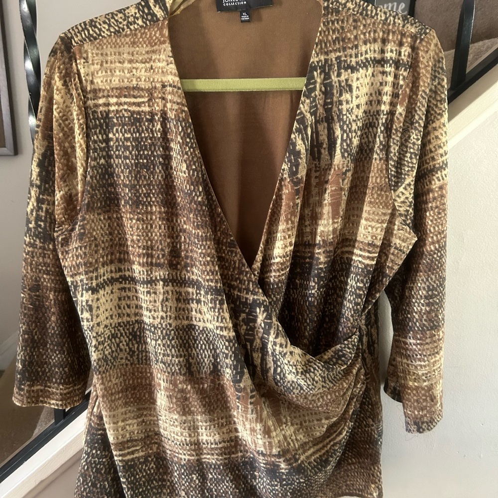 Jones New York wrap blouse